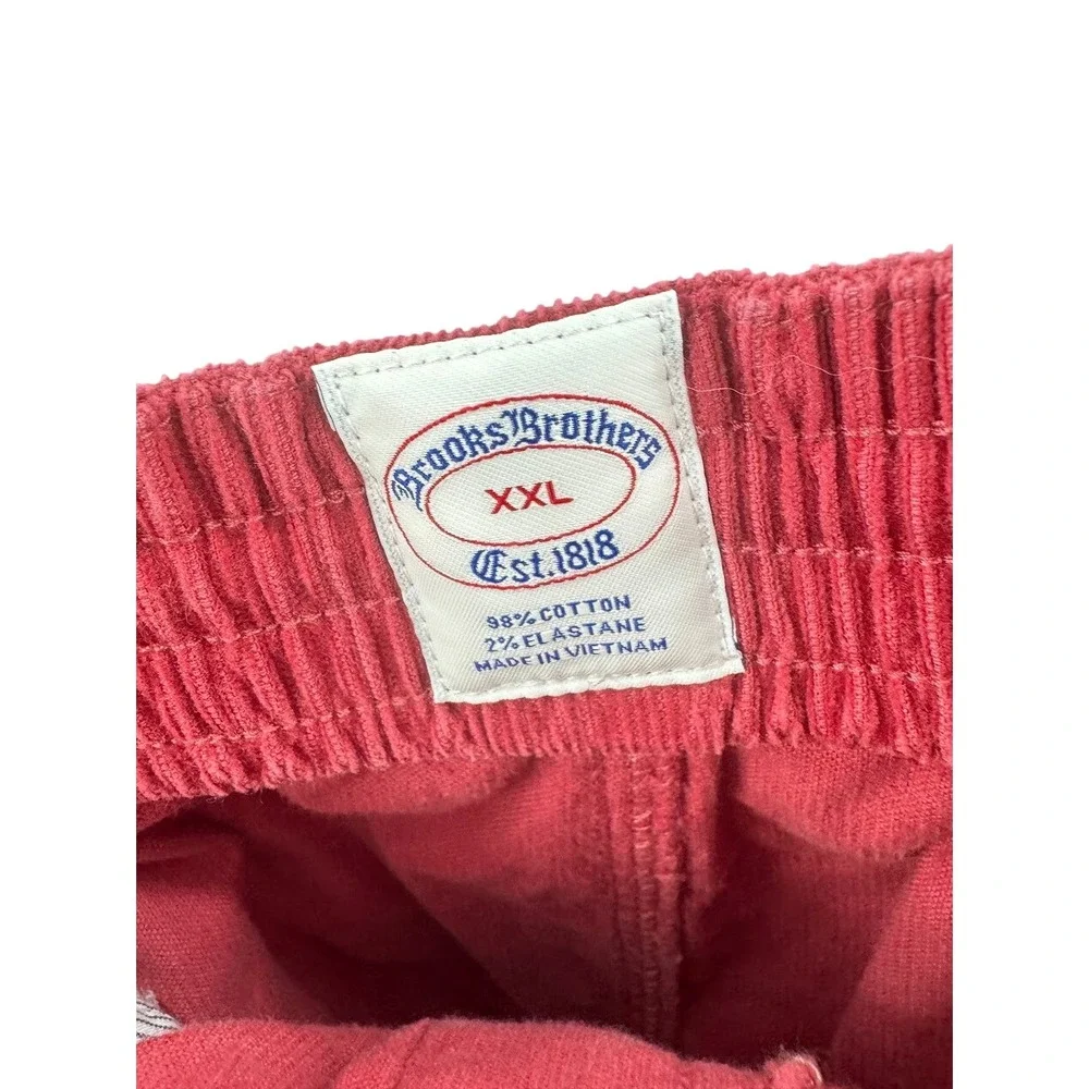 Brooks Brothers Corduroy Drawstring Shorts Pink/Red Size XXL